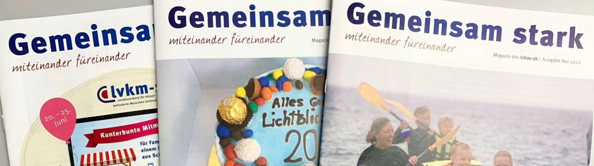 Foto von drei Mitgliedermagazinen