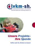Titelbild des Flyers: Unsere Projekte – Ihre Spenden
